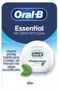 Oral-B Dentální nit Essential Mint, 50 m (voskovaná)