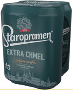 Staropramen Extra Chmel, plech multipack 4x0,5l