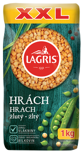Lagris Hrách žlutý loupaný půlený