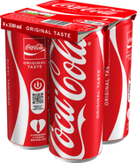 Coca-Cola Multipack, plech 4x330ml