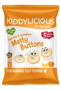 Kiddylicious Ovocno-zeleninové knoflíčky Banán s dýní 