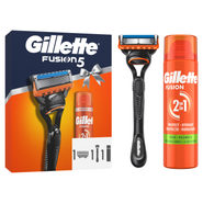 Gillette Fusion5 holicí strojek + náhradní hlavice + gel na holení 200 ml