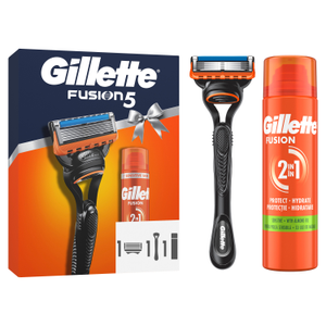 Gillette Fusion5 holicí strojek + náhradní hlavice + gel na holení 200 ml