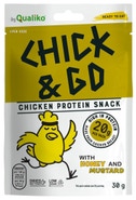 Chick&Go Sušené plátky z kuřecího masa s medem a hořčicí