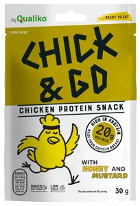 Chick&Go Sušené plátky z kuřecího masa s medem a hořčicí
