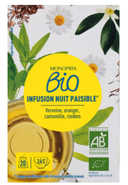 Monoprix Biologique BIO Čaj Klidná noc, 20 sáčků