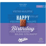 Milka Dezert Pralinky Milk cream "Happy Birthday"