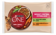 Purina ONE Mini Dog Weight Control kapsičky pro psy krůta, kuře ve šťávě 4x85g