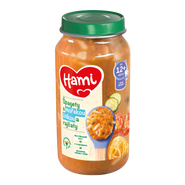 Hami Špagety s mořskou štikou, rajčaty a cuketou