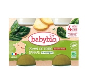 BabyBio Babybio Brambory se špenátem 2x130 g