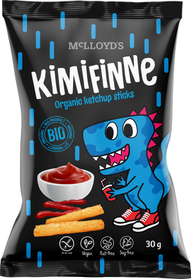 Czech Republic product data sample: McLloyd's Kimifinne BIO křupky s příchutí Kečupu
