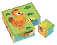 2Kids Toys Dřevěné kostky Farma