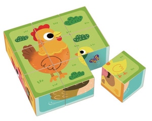 2Kids Toys Dřevěné kostky Farma