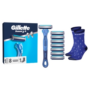 Gillette Sensor3 holicí strojek + 8 náhradních hlavic + ponožky