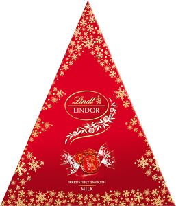 Lindt Lindor Xmas Tree Milk čokoládové pralinky