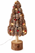Koopman Vánoční LED stromek ze šišek 40 cm