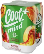 Cool + Mind Meruňka a Broskev 4x500ml plech