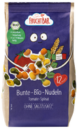 Fruchtbar BIO Těstoviny s příchutí rajčat a špenátu