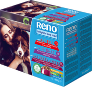 Reno Kompletní krmivo pro dospělé psy mix 12x100g