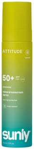 Attitude Sunly Minerální opalovací krém ve spreji SPF 50+ bez vůně