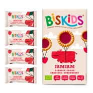 Biskids BIO Dětské koláčky s jahodovým džemem bez přidaného cukru 36M+