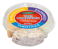 Krajánek TRIO pomazánek z našeho kraje (pikantní sýrová, turistická, česneková), 3x60g