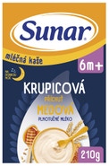 Sunar mléčná krupicová kaše na dobrou noc medová