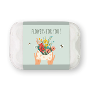 Blossombs Semínkové bomby - Dárkový box na vajíčka - Kytice 