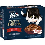 Felix Tasty Shreds lahodný výběr ve šťávě 12x80g