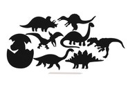 Teddies Škrabací obrázek, výřez duhový, dinosaurus