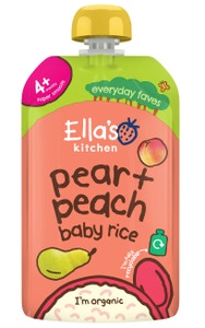 Ella's Kitchen BIO Dětská rýže, hruška a broskve